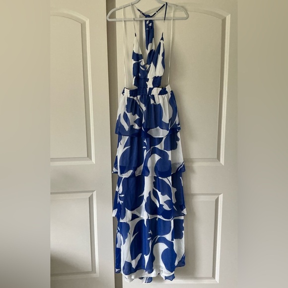 Express Blue and White Maxi Dress - Picture 3 of 13